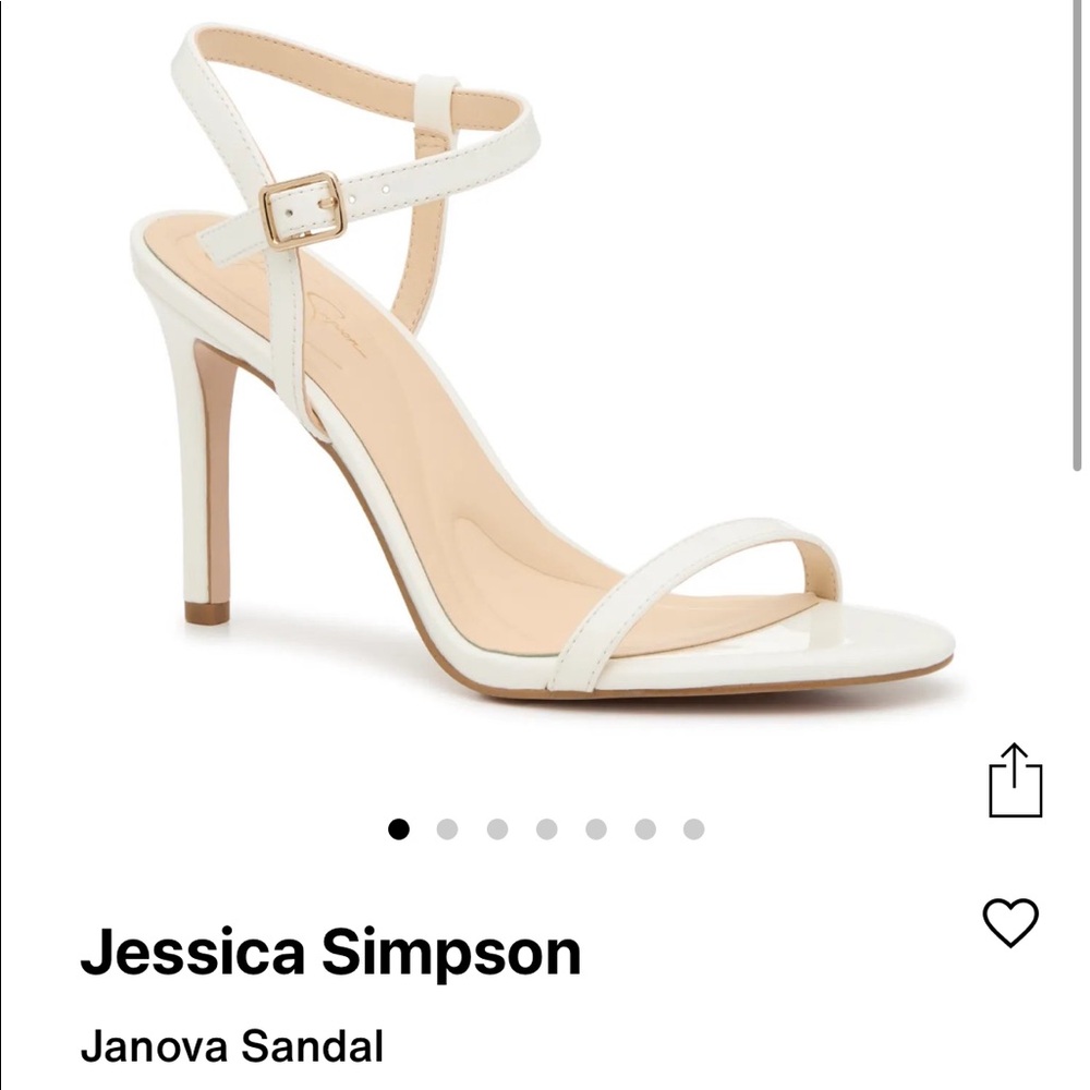 Jessica Simpson Janova Sandal Heels in White